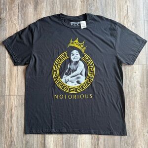 The Notorious B.I.G. Ready to Die Big Crown Baby Biggie Shirt Size XL Black New